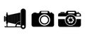 Photo camera vector icon Royalty Free Stock Photo