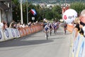 Finish peloton in the Tour De Pologne in PrzemyÃâºl Royalty Free Stock Photo