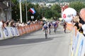 Finish peloton in the Tour De Pologne in PrzemyÃâºl Royalty Free Stock Photo