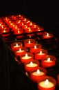 Candles in the church Royalty Free Stock Photo