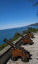 Photo of canons on castle mira mare Royalty Free Stock Photo