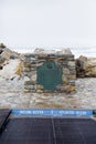 Photo of Cape Agulhas in the south of South Africa, this place is where the two oceans divide the Atlantic and Indian oceans