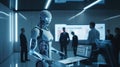 Conversing Robot in a High-tech Lab. Generative AI