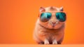 Cool and Comfy: Hamster Rocking Sunglasses