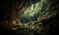 Photo of natural beauty of caves Royalty Free Stock Photo