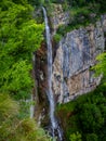 Close-up view of Skakavitsa Waterfall near Gara Bov, Bulgaria