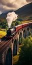 Spectacular Backdrop: Hogwarts Express On Glenfinnan Viaduct