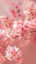 A photo capturing a pink cherry blossom scene, embodying the themes of spring and freshness.