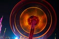 Photo of a carousel at night in a long exposure Royalty Free Stock Photo