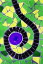 Photo of Ceramic Mosaic Pattern made in the Summer time in Spain Royalty Free Stock Photo