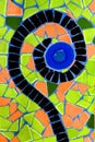 Photo of Ceramic Mosaic Pattern made in the Summer time in Spain Royalty Free Stock Photo