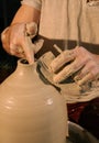 Photo of a ceramic pot maker.