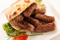 Photo of Cevapi, cevapcici, traditional Balkan food - delicius Royalty Free Stock Photo