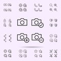 photo, check, plus, minus sign icon. web icons universal set for web and mobile