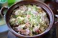 Chinese stew in a slow cooker pot