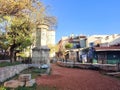 Photo of the Choragic monument of Lysicrates in Athens, Greece. Royalty Free Stock Photo