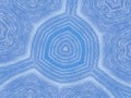 A photo of circular geometric blue background of water