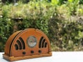 Photo of classic style analogue radio.