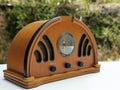 Photo of classic style analogue radio.