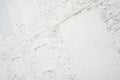 Photo of clean vintage empty background.Old white painted brick wall texture. White washed brickwall surface.Horizontal Royalty Free Stock Photo