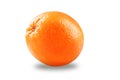 Photo of closeup isolated juicy fruit orange isolated on white background with shadow Royalty Free Stock Photo
