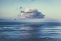 Photo of a cloud reflected in the sea