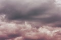 A photo of a cloudy sky, in anticipation of a thunderstorm. Storm, a thunderstorm.