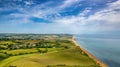 Photo of coast in England taken with a drone