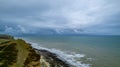 Photo of coast in England taken with a drone