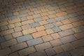 Background cobbled path spotlight vignette template