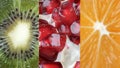 Photo collage citrus fruits