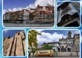 A photo collage depicting the beautiful city of Porto (Oporto) in Portugal