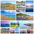Photo collage of Eretria Euboea Greece