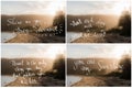 Photo Collage of Handwritten motivational texts Royalty Free Stock Photo