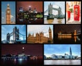 Photo collage of London Royalty Free Stock Photo