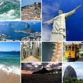 Photo collage of Rio de Janeiro, Brazil. Southamerica.