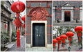 Photo collage of Xintiandi, Shanghai