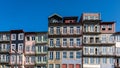 Colorful buildings in the Old Porto neighborhood of Ribeira Royalty Free Stock Photo