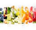 Fruit Mix Stripes Royalty Free Stock Photo