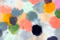 Oil pastels drawing texture for background. Royalty Free Stock Photo