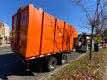 Colorful Orange Utility Trailer in Washington DC