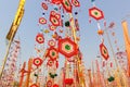 Colorful tung flag as background