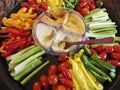 Vegatables and Hummus Platter