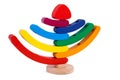 Photo colorful wooden constructor