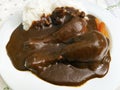 Chicken Legs Smothered in Mole Sauce