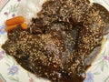 Chicken Mole With Sesame Seeds Mexican Food