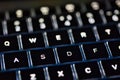 Photo of keyboard clavier Backlit keyboard Royalty Free Stock Photo