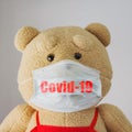 Photo content about coronavirus for children. Royalty Free Stock Photo