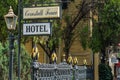 New Orleans, LA/USA - 3/19/2020: Cornstalk Fence Hotel in the French Quarter