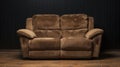 A Photo of a Cozy Reclining Loveseat Royalty Free Stock Photo